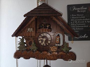 orologio a cucù 8 giorni carillon chalet