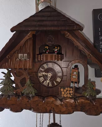 orologio a cucù 8 giorni carillon chalet