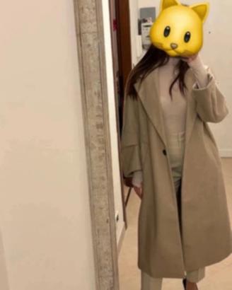Cappotto beige Zara oversize