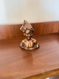 Scultura vintage ottone