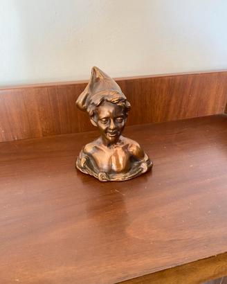 Scultura vintage ottone