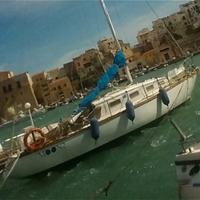 Barca a vela in legno 1970