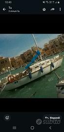 Barca a vela in legno 1970
