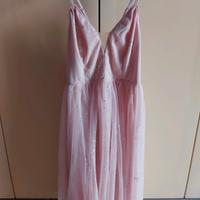 Abito romantico in tulle rosa