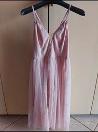 Abito romantico in tulle rosa