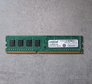 RAM Crucial DDR3 4GB 1600MHz