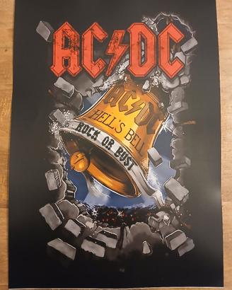 poster AC DC musica anni 70 80 90 Formato A3 