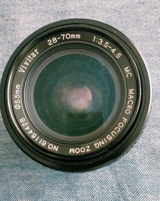 Zoom Vivitar 28-70mm - attacco Pentax K