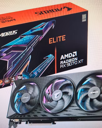 scheda video rx 9070xt  16 gb ddr