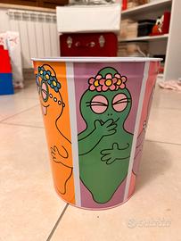 Cestino in Metallo Barbapapà - Vintage 2010