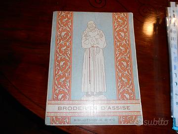 Libro antico Broderies D'Assise Bibliotheque DMC