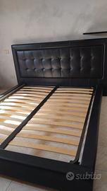 Letto matrimoniale in vera pelle