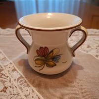 Vasetto in ceramica Castelli dipinto a mano