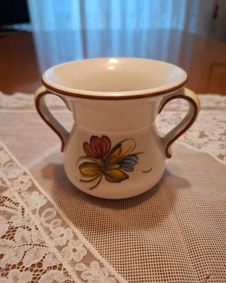 Vasetto in ceramica Castelli dipinto a mano
