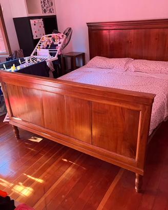 LETTO MATRIMONIALE EPOCA METÀ "800