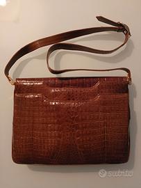 Borsa vintage di coccodrillo