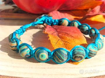 Bracciale Shamballa malachite