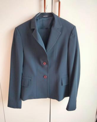 Tailleur viscosa blu