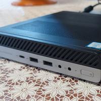 Computer mini HP i5 7400k quad-core 8GB SSD-512.