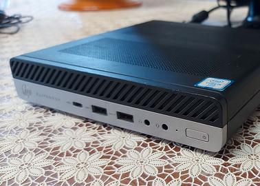 Computer mini HP i5 7400k quad-core 8GB SSD-512.