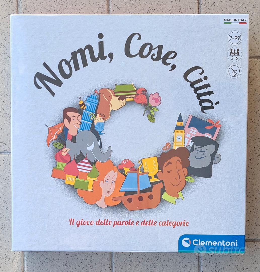 Clementoni Nomi, Cose, Città - Carte Gioco da Tavolo per Bambini da 7