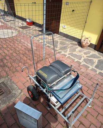 sedia da pesca con ruote 