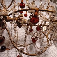 Lampadario francese in cristallo di Murano