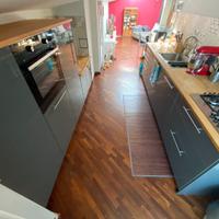 Cucina IKEA Metod grigia con piano in faggio - 6mt