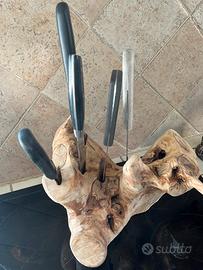 Porta coltelli olivo handmade