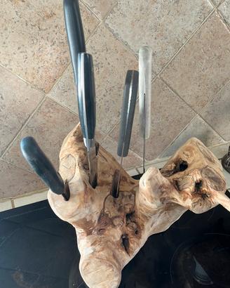 Porta coltelli olivo handmade