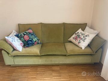 Divano 3 posti in velluto