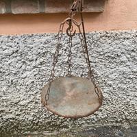 Bilancia antica in ferro a braccio con piatto ⚖️