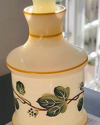 Boccetta da toletta in vetro opalino di Murano