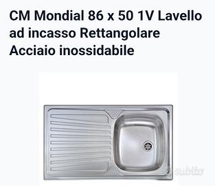 Lavello CM Mondial inox nuovo
