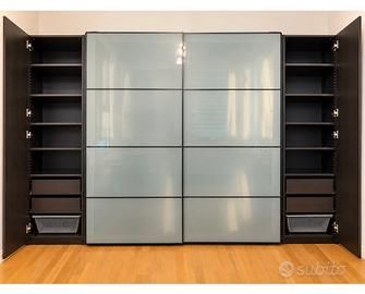 ARMADIO IKEA PAX 300 L x 236 h - Wengè