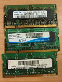Ram sodimm DDR 2 lotto