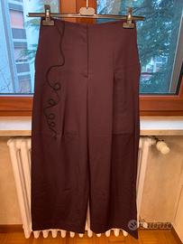 Pantalone largo in lana