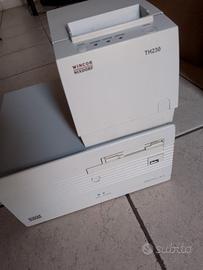 retro computer nixdorf con stampante termica 