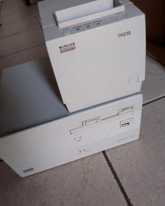 retro computer nixdorf con stampante termica 