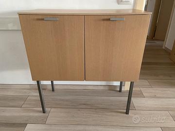 Mobile legno chiaro portatutto