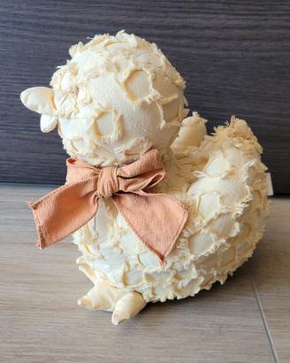 Peluche neonati Papera in stoffa e pezza