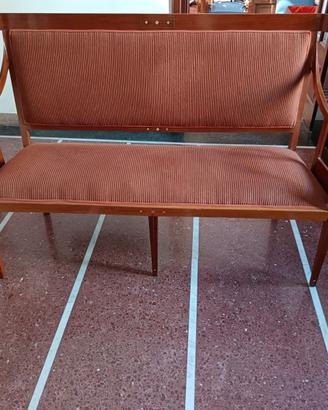 Salotto liberty, 8 pezzi, mogano