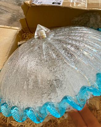 Lampadario plafoniera Murano anni 70