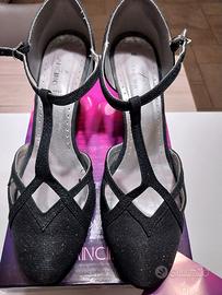 Scarpe Eleganti - da Ballo Nero - Glitter num.40 