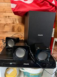 Sistema Home Theatre Philips DVD e Subwocfer