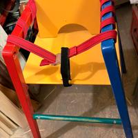 Seggiolone x bimbi in legno usato