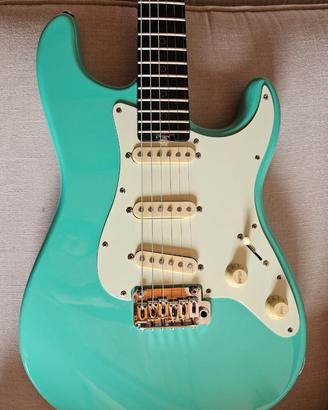 Schecter Nick johnston  atomic green custod rigida