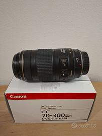 Canon EF 70-300 IS USM + scatola originale