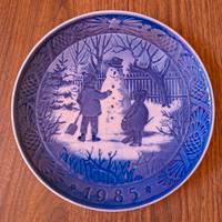 Piatto Natale Royal Copenhagen 1985 "Snowman"