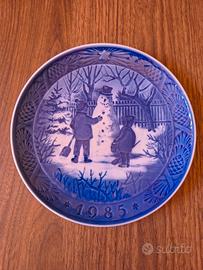 Piatto Natale Royal Copenhagen 1985 "Snowman"